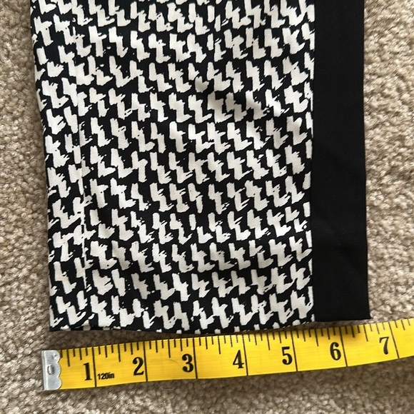 Diane Von Furstenberg Coraline Black White Patterned Pull On Silk Pants Womens 2 - Picture 6 of 13